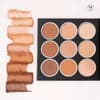 Paleta de polvos compactos X 9