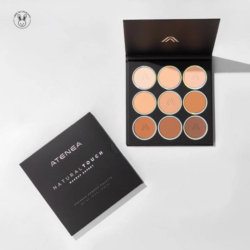 Paleta de polvos compactos X 9
